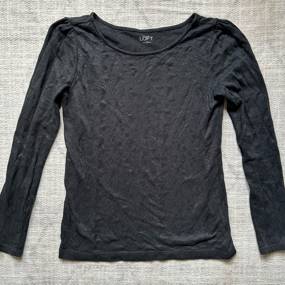 LOFT Lace Long Sleeve Tee